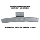 OEMTOOLS 23275 50 gm. FN Style Steel Wheel Weight - 1 Box of 25 Additional Image 3