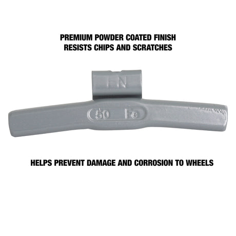 OEMTOOLS 23275 50 gm. FN Style Steel Wheel Weight - 1 Box of 25 Additional Image 3