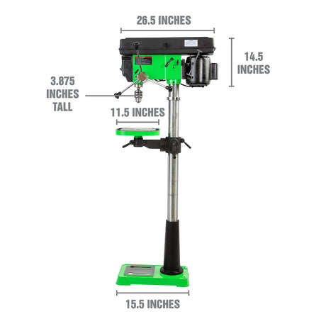 OEMTOOLS 24992 15 Inch 16 Speed Heavy Duty Floor Drill Press Additional Image 1