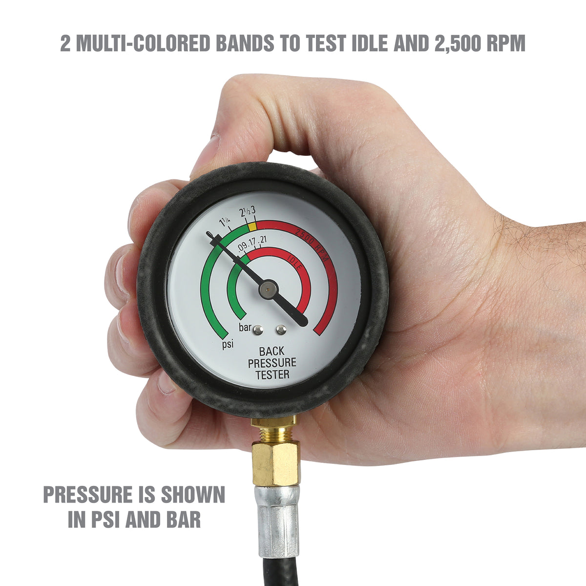 OEMTOOLS 37263 Exhaust Back Pressure Tester/Gauge Additional Image 4