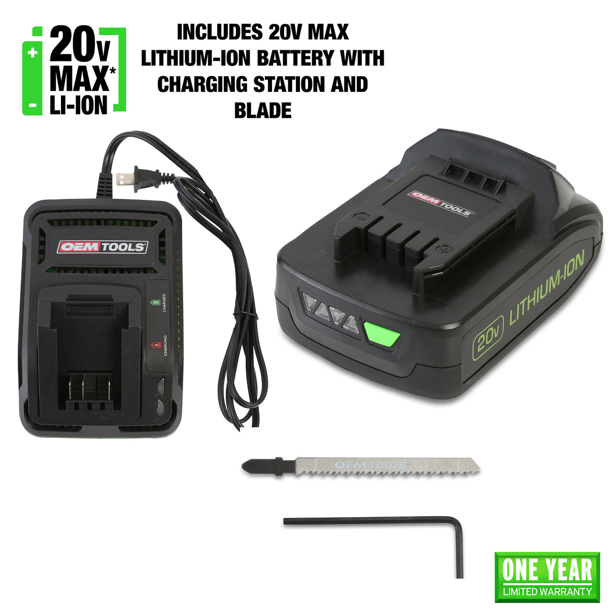 OEMTOOLS 24489 20V MAX* Li-ion Jig Saw Additional Image 1