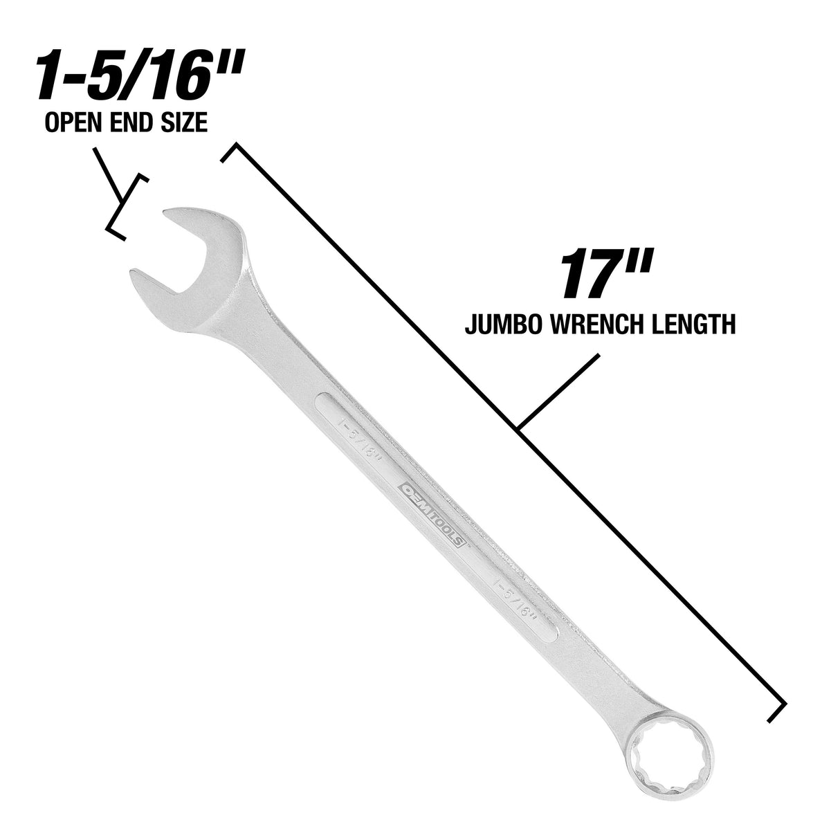 OEMTOOLS 22105 1-5/16in. Jumbo Combination Wrench Additional Image 2