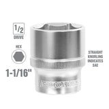 OEMTOOLS 22369 1-1/16 Inch 1/2 Inch Drive Socket Additional Image 1