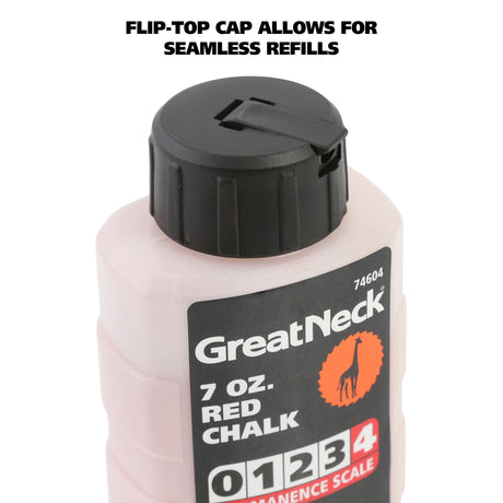 GreatNeck 74604 Red Chalk - 7 Oz Additional Image 3