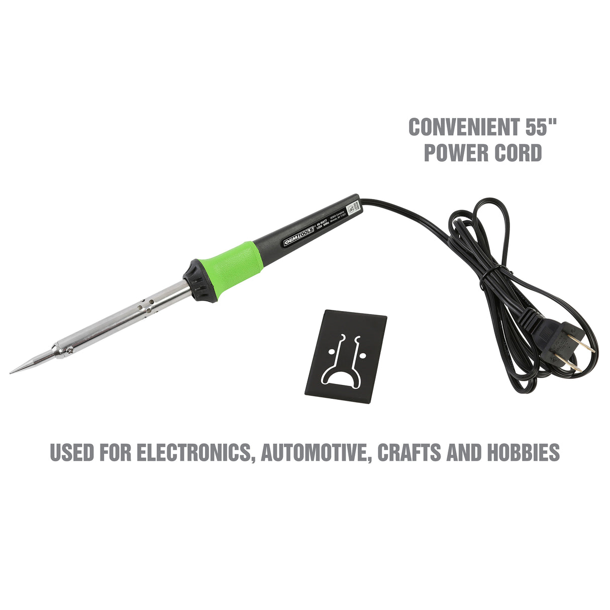 OEMTOOLS 24760 40-Watt Soldering Iron with Metal Stand Additional Image 1