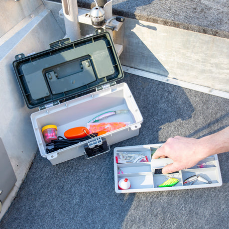 Sheffield 12670 13in. Tackle Box - Green/Gray Additional Image 8