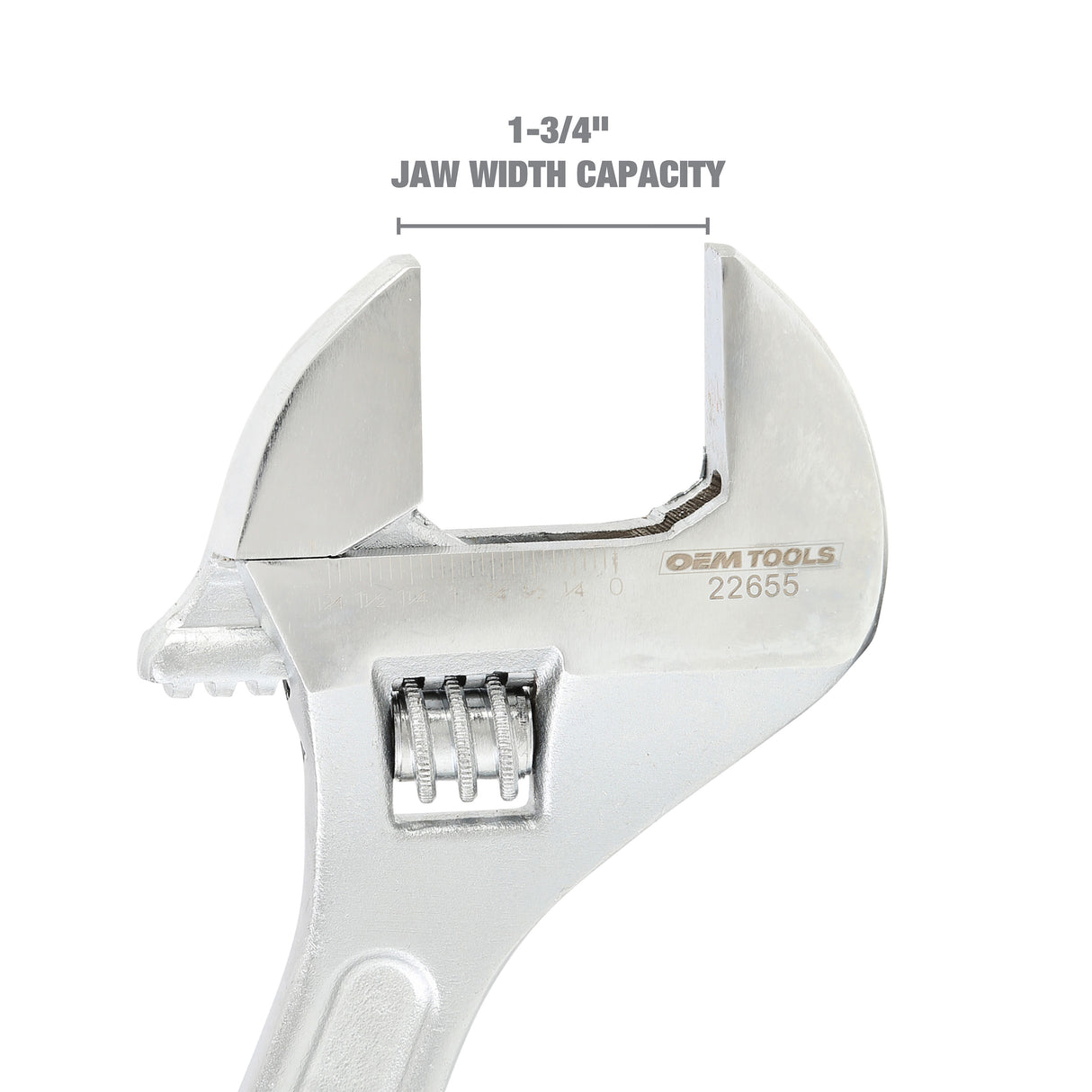 OEMTOOLS 22655 15 Inch Adjustable Wrench Additional Image 2