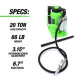 OEMTOOLS 24850 20 Ton Air/Hydraulic Bottle Jack Additional Image 1