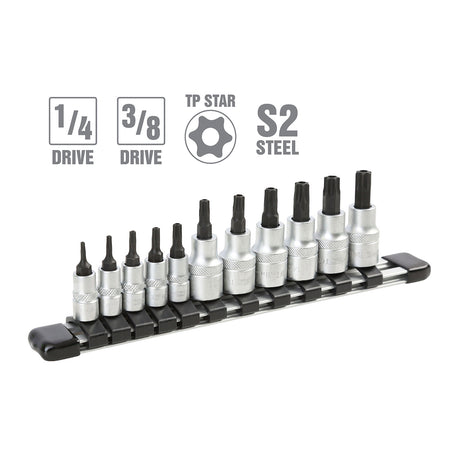 OEMTOOLS 22972 11 Piece Tamper Proof Star Socket Bit Set Additional Image 1