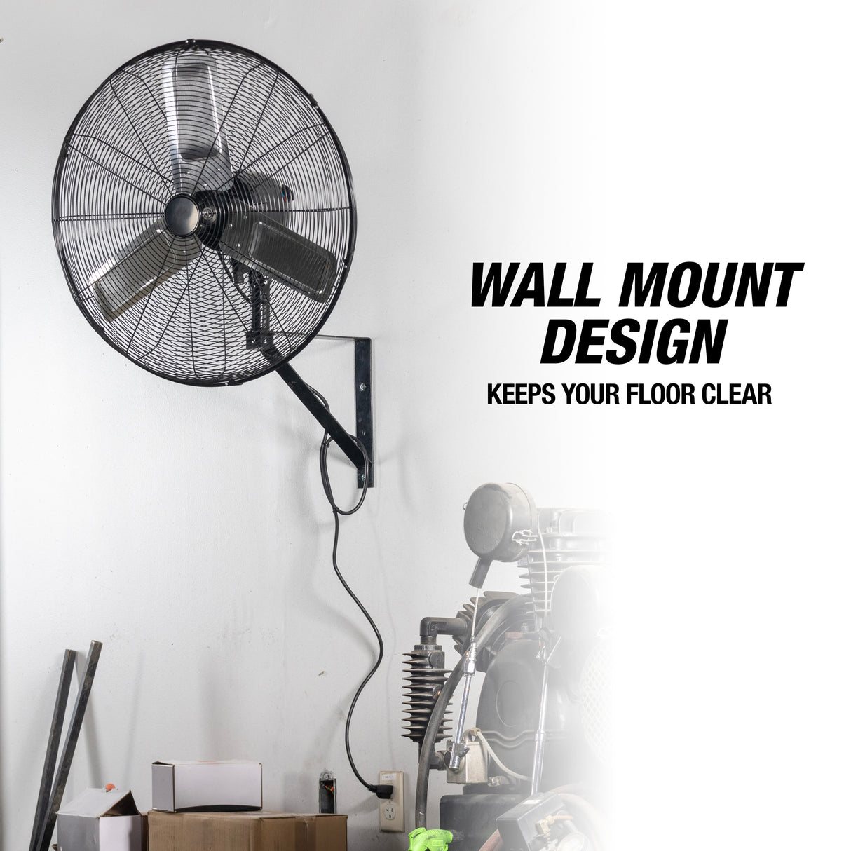 OEMTOOLS 34884 24in. Outdoor Oscillating Wall Mount Fan Additional Image 7