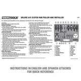 OEMTOOLS 37150 Deluxe A/C Clutch Hub Puller and Installer Additional Image 5