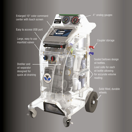 Mastercool Arctic Commander 2100 Fully Automatic R134a R/R/R  Machine Additional Image 2