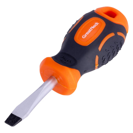 GreatNeck 21823 1/4in. x 1.5in. Stubby Slotted Screwdriver Main Image