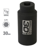 OEMTOOLS 25203 1/2 Inch Drive Axle Nut Socket (30 mm) Additional Image 1