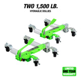 OEMTOOLS 24855TWO 1,500 Lb. Hydraulic Vehicle Position Dolly Set Additional Image 1
