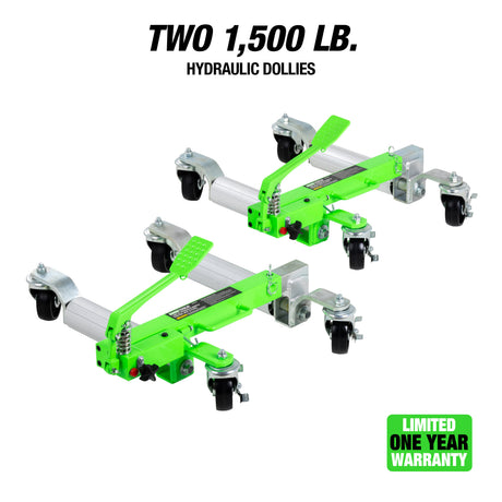 OEMTOOLS 24855TWO 1,500 Lb. Hydraulic Vehicle Position Dolly Set Additional Image 1