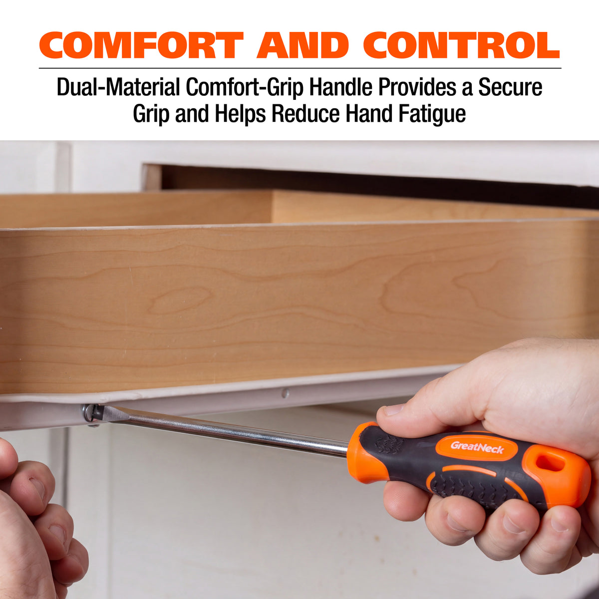 GreatNeck 21825 1/4in. x 6in. Slotted Screwdriver Additional Image 1