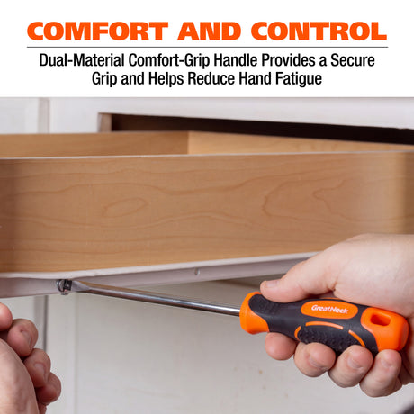 GreatNeck 21825 1/4in. x 6in. Slotted Screwdriver Additional Image 1