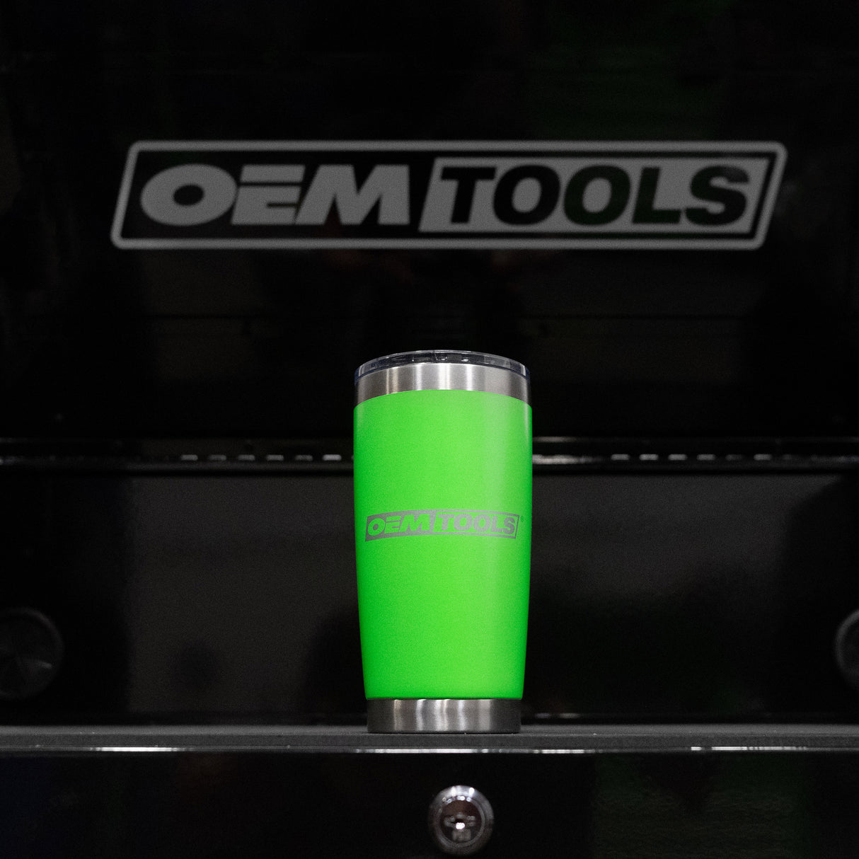 OEMTOOLS 26046  20 Oz. Stainless Steel Double Wall Tumbler - Green Additional Image 5