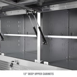 OEMTOOLS OEM24615 72in. 11-Drawer Cabinet and Upper Cabinet - Stainless Steel Additional Image 4