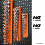 OEMTOOLS 22418 6 Piece SAE and Metric Socket Tray Set (Orange and Black) Additional Image 6