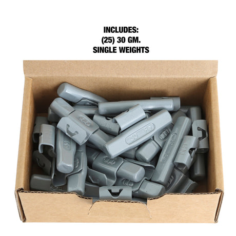 OEMTOOLS 23269 30 gm. FN Style Steel Wheel Weight - 1 Box of 25 Additional Image 4