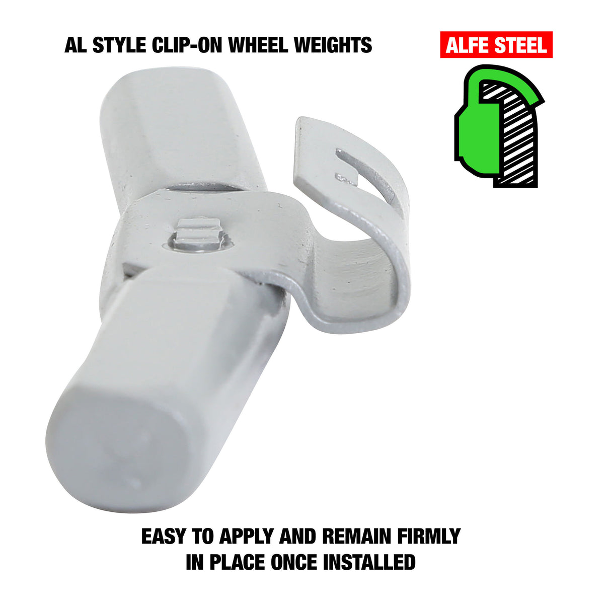OEMTOOLS 23287 2.5 Oz. AL Style Steel Wheel Weight - 1 Box of 25 Additional Image 2
