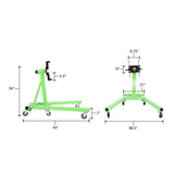 OEMTOOLS 24834 1 Ton Folding Engine Stand Additional Image 1