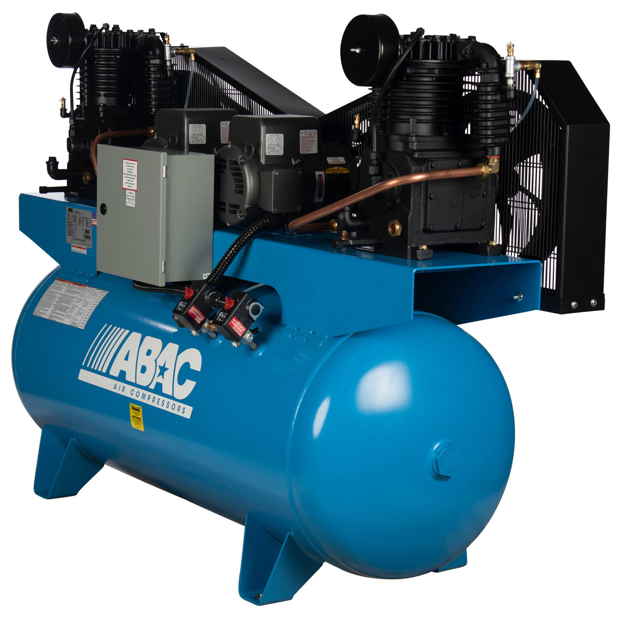 ABAC ABC5-23120HD 5 HP Duplex 2x5 230V 3Ph Air Compressor Additional Image 2