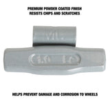 OEMTOOLS 23221 1.00 Oz. MC Style Steel Wheel Weight - 1 Box of 25 Additional Image 3