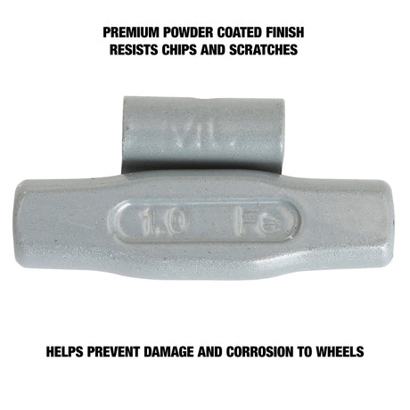 OEMTOOLS 23221 1.00 Oz. MC Style Steel Wheel Weight - 1 Box of 25 Additional Image 3