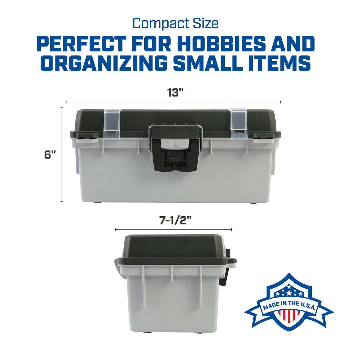 Sheffield 12670 13in. Tackle Box - Green/Gray Additional Image 5