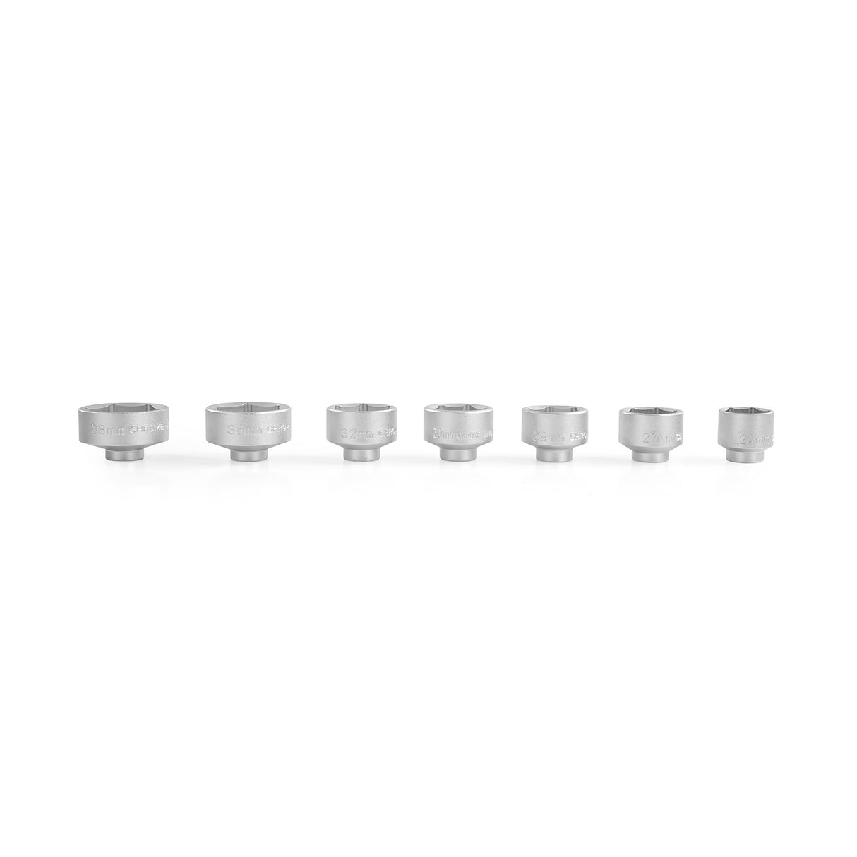 OEMTOOLS 27197 7 Piece 3/8 Inch Drive Oil Filter Cap Removal Socket Set Additional Image 2