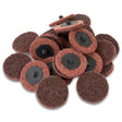 OEMTOOLS 22516 Twist Lock Surface Prep Discs 2in. Medium (25 Pack) Main Image