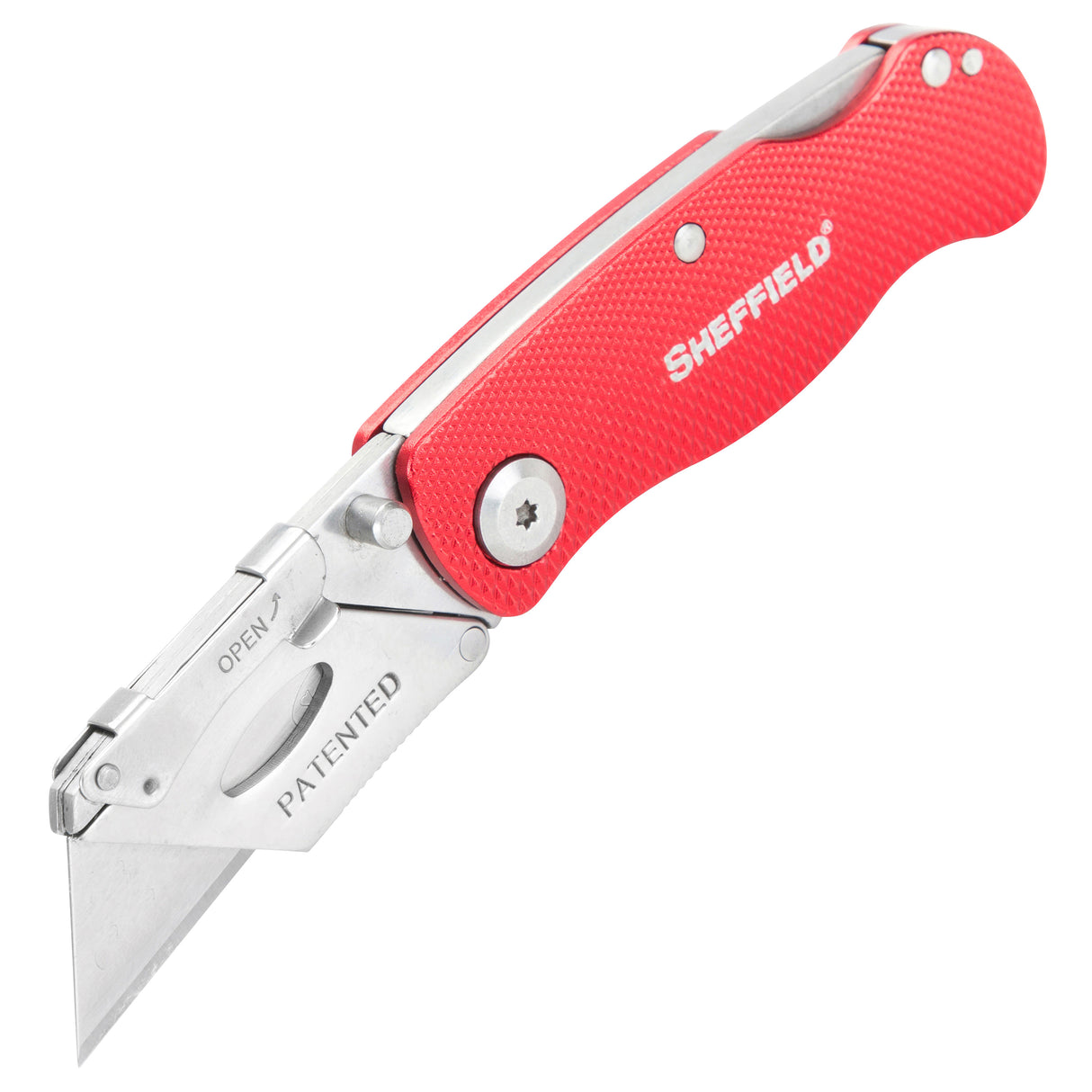 Sheffield 12614 Folding Lock Back® Utility Knife - Red Main Image