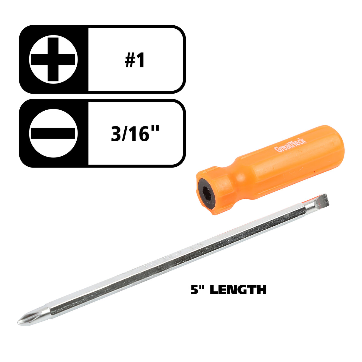 GreatNeck 706E 2-in-1 Screwdriver in Fishbowl Display Additional Image 5