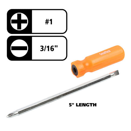 GreatNeck 706E 2-in-1 Screwdriver in Fishbowl Display Additional Image 5