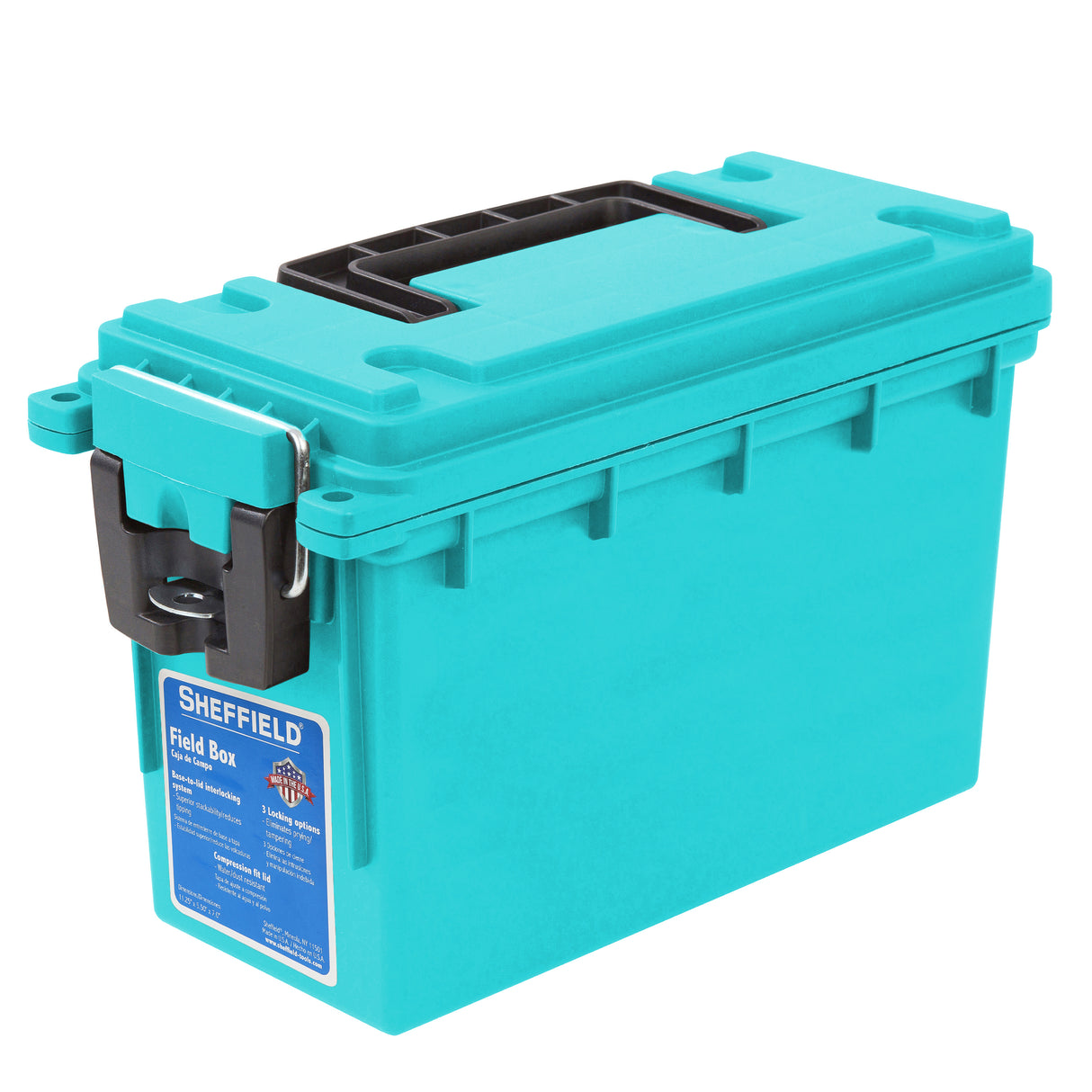Sheffield 12633 Field Box- Teal, Made in the U.S.A. Additional Image 8