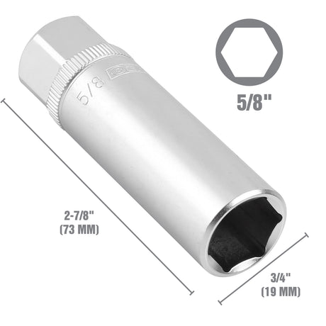 OEMTOOLS 22888 5/8 Inch 1/2in. Drive Magnetic Spark Plug Socket Additional Image 1