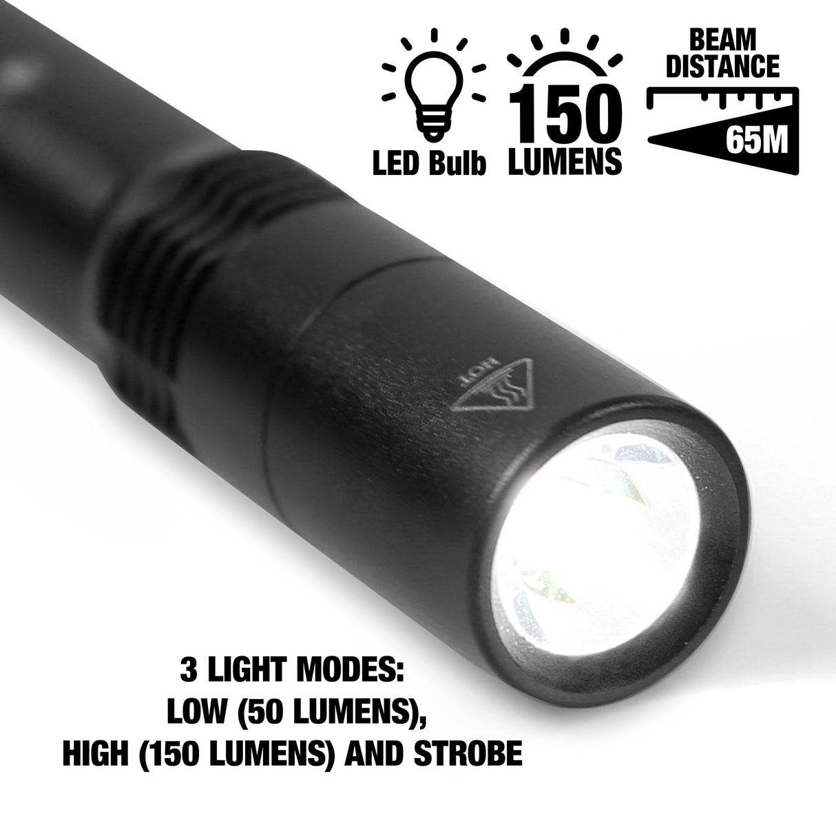 GreatLite 32835 Cree LED Black Pen Light Additional Image 1