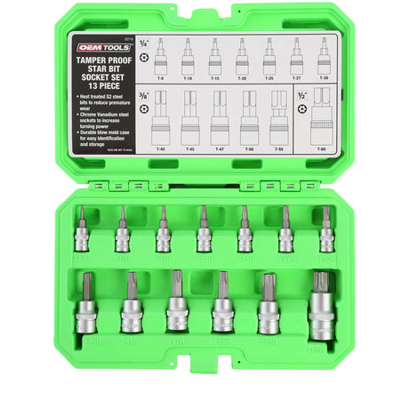 OEMTOOLS 22710 Tamper Proof Star Bit Socket Set Additional Image 2