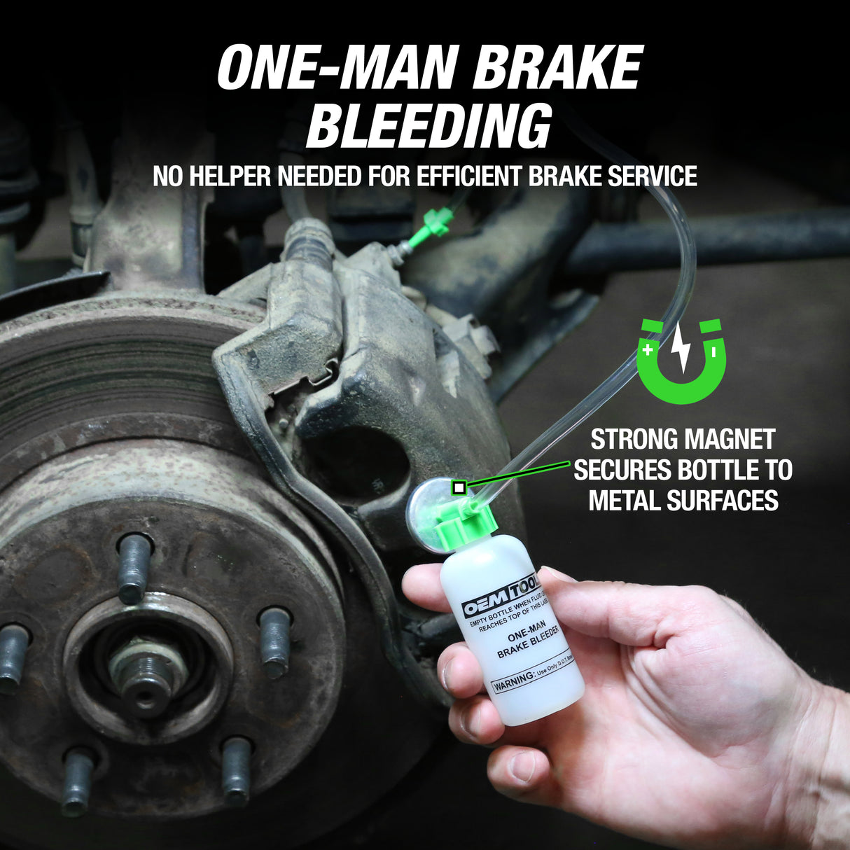 OEMTOOLS 25036 Bleed-O-Matic One-Man Brake Bleeder Kit Additional Image 2