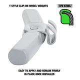OEMTOOLS 23288 3.0 Oz. T Style Steel Wheel Weight - 1 Box of 25 Additional Image 2