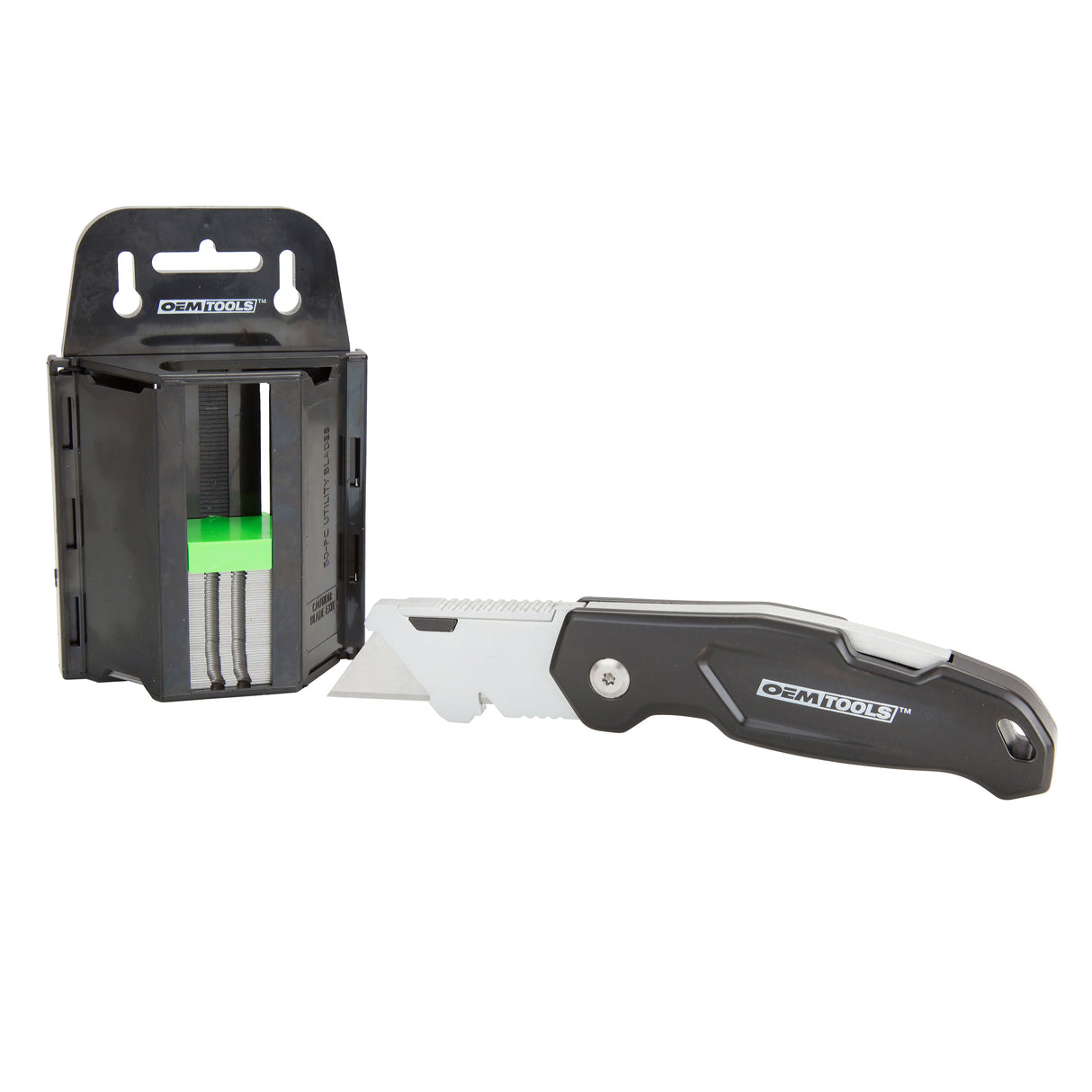 OEMTOOLS 25537 Folding Lock Back® Utility Knife with Blade Dispenser Main Image