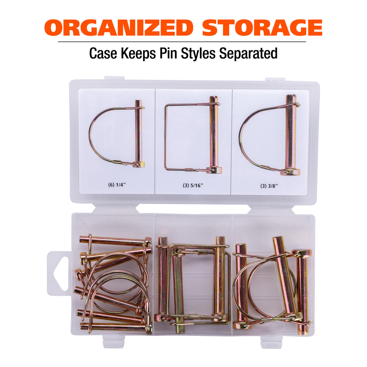 GreatNeck 68224 12-Piece PTO Pin Assortment Additional Image 5