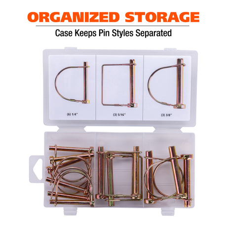 GreatNeck 68224 12-Piece PTO Pin Assortment Additional Image 5