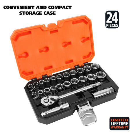 GreatNeck 73804 3/8in. Drive Mechanics Tool Set Additional Image 1