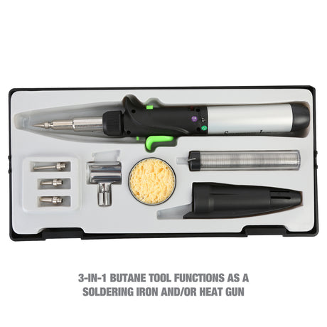 OEMTOOLS 24355 Professional 3-in-1 Butane Soldering Iron Kit Additional Image 2