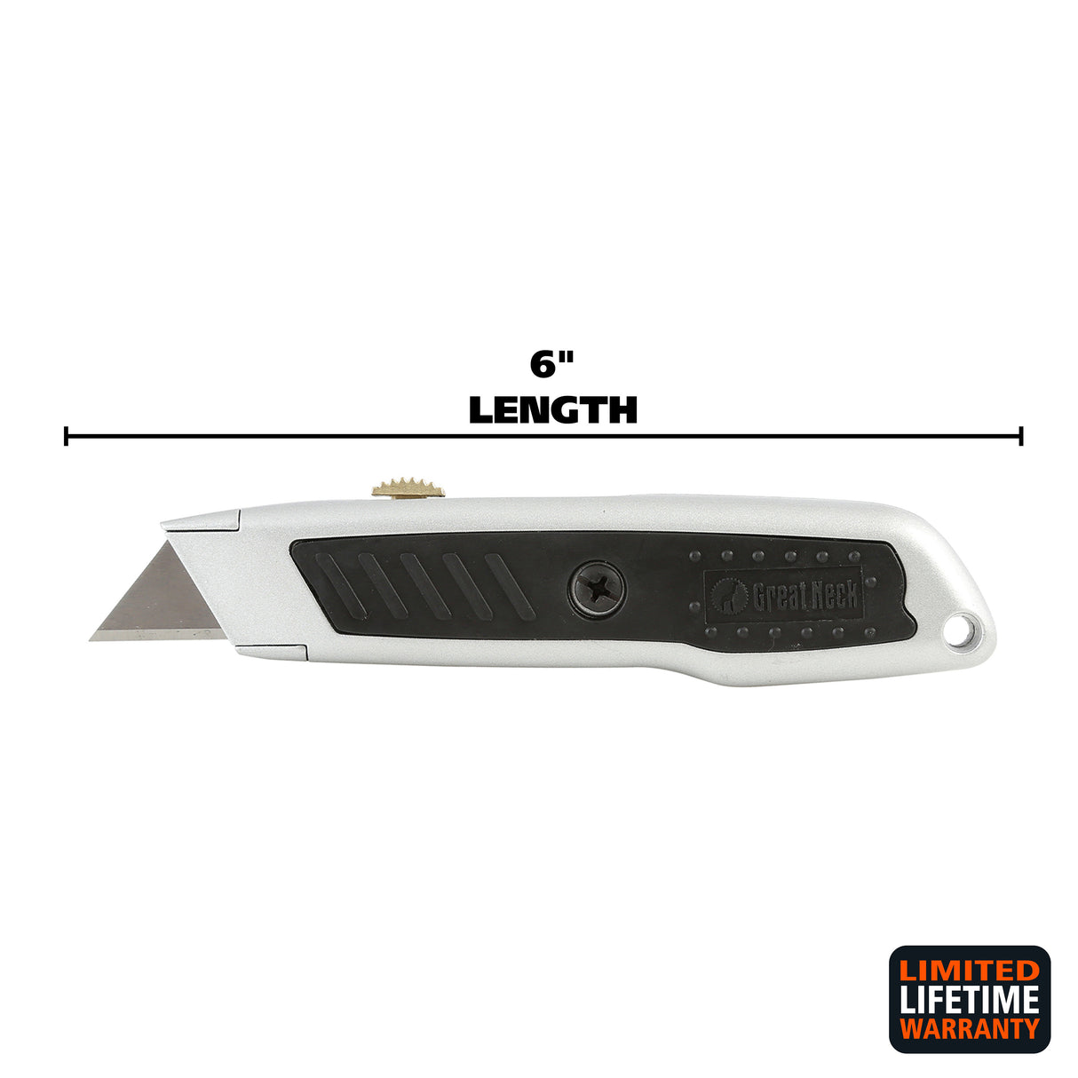 GreatNeck 80036 Heavy-Duty Retractable Utility Knife Additional Image 1