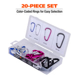 GreatNeck 68232 20-Piece Snap Ring Assortment Additional Image 2